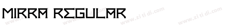 mirra regular字体转换